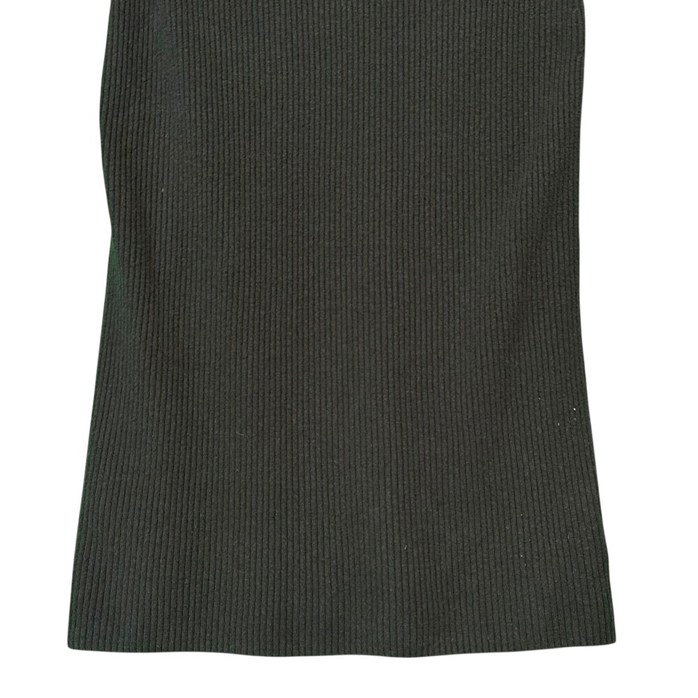 GAP Cash Soft Ribbed Turtleneck Midi Sweater Dress Black Large Long Sleeve Knit - Picture 5 of 14